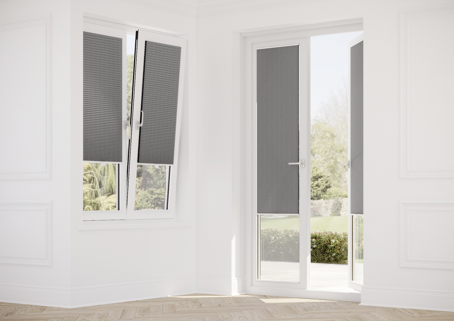 Nocturne (Blackout), Slate Grey - Stick Fit Slim Honeycomb Blind - Image 11